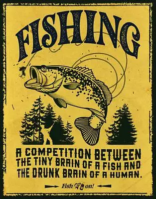 Vintage Fishing Reproduction Framing Print Advertising 17x12 • $16.95
