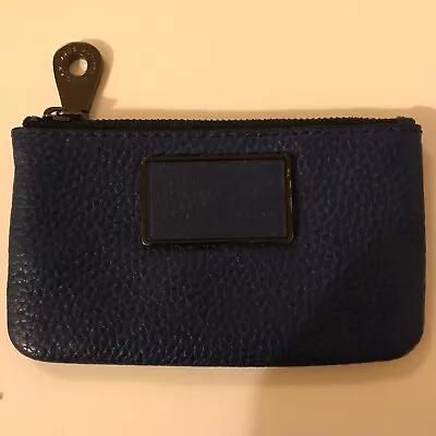 $49.99 • Buy Marc Jacobs Navy Black Multi Logo Zip Compact Wallet Coin Card