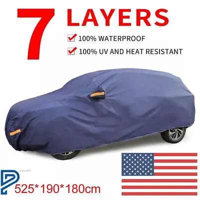 Full Car Cover Waterproof Outdoor YXL All Weather Protection Breathable SUV US • $38.84