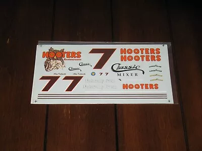 NASCAR 1/24 7 Hooters Alan Kulwicki Ford Thunderbird Waterslide Decals Vintage • $14.99