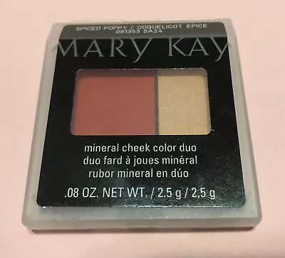 Mary Kay Mineral Cheek Color Duo Spiced Poppy .08 Oz - New Old Stock • $6.99