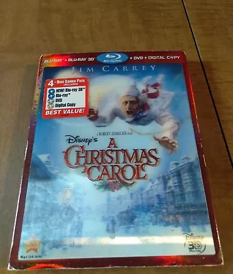 Disneys A Christmas Carol (Blu-ray/DVD 2010 4-Disc Set 3D Includes Digital... • $14.99