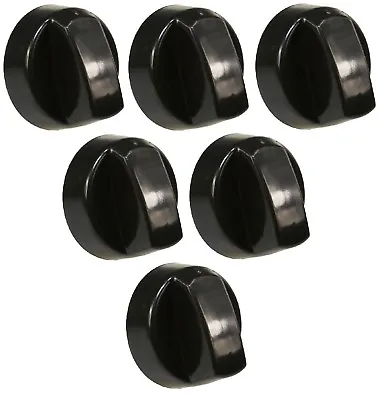 6 X Universal Stoves Belling & New World Cooker Oven Hob Control Knobs Black  • £6.99