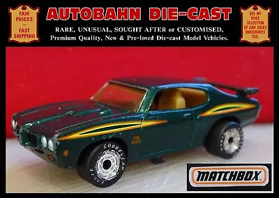 1970 Vintage Pontiac Gto; Rare Matchbox Special Diecast Collectors Scale Model • £9.90