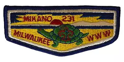 Mikano Lodge 231 Milwaukee County Council WI Flap Blue Bdr (Z198) • $9.95