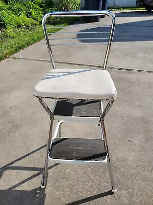 Vintage COSCO  Metal Step Stool Mid-Century Modern   • $63.11