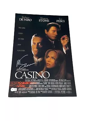 Martin Scorsese Signed Autograph Casino 12x18 Photo Poster Beckett BAS COA X1 • $425