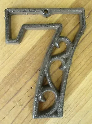 Metal House Numbers Street Address LARGE Rustic Cast Iron Pick #'s From 0-9 # • $6.99