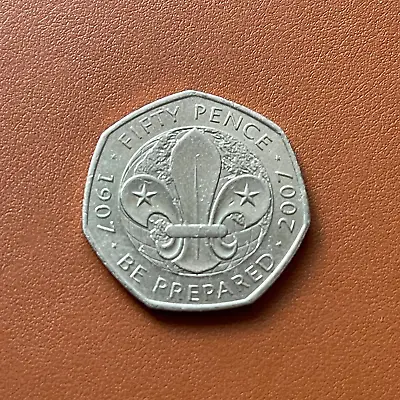 2007 Boy Scouts Centenary Anniversary Be Prepared 50p Coin  Fifty Pence 100years • £2.99