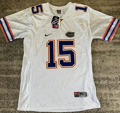 NWT Nike Tim Tebow Authentic Jersey Mens Size 50 (L) White Florida Gators #15 • $74.95