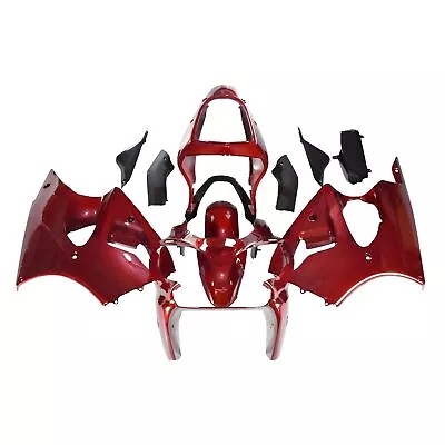 Plastics Red Fairing Kit For Ninja ZX6R 2000 2001 2002 ZX600J Kawasaki Bodywork • $399.95