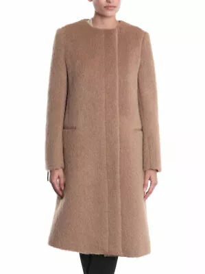 Max Mara Alpaca Coat Camel Made In Italy IT46 US 12 • $499.99