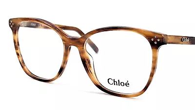 Chloe' CE2713 Women's Plastic Eyeglass Frame 282 Striped Brown 54-16 Italy • $71.97