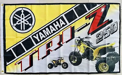 Yamaha Tri Z 250 ATV S ATC FLAG BANNER 1986 MAN CAVE GARAGE Huffy Torex Atv • $26.87