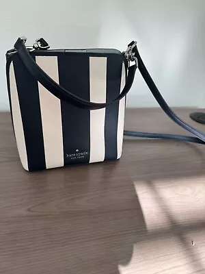 Navy And White Stripped Kate Spade Bucket Bag-Used Once-Mint Condition  • $40
