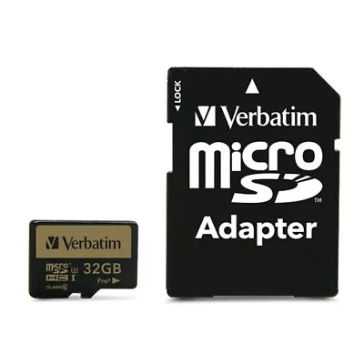 Verbatim Micro SDHC UHS-1(Class 10) - 32GB • $35