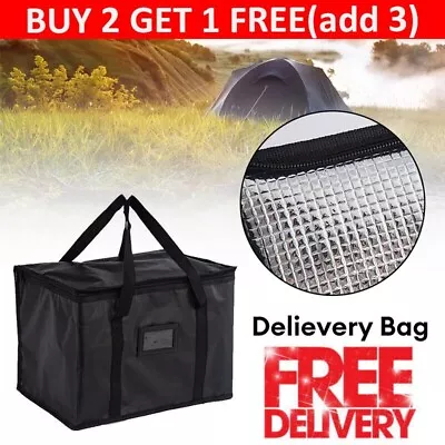 Large Food Delivery Insulated Bags Pizza Takeaway Thermal Warm/cold Bag Ruck 16l • £5.57