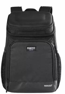 Igloo Backpack Cool Bag Maxcold Hard Top Eco Recycled Plastic Lunch Hiking • £59.95