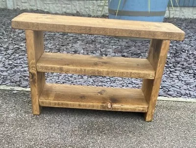 £110 • Buy 1 Solid Wooden Shoe Storage Bench | Shoe Rack | Chunky Solid Wood | Hand Made | 