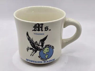 MUSTANG RANCH-Ms.Trainee-Around The World Our Speciality Ceramic Coffee Cup-RARE • $24.50