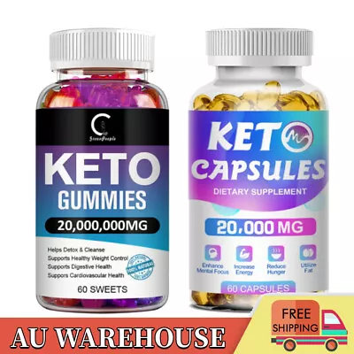 60Pcs Keto Diet Gummies For Fat Burner Appetite Suppressant Weight Loss Gummies • $20.99