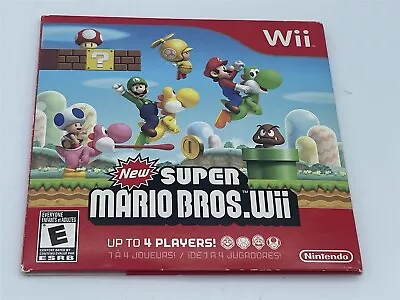 Nintendo Wii - Wii New Super Mario Bros Sleeve Case Only No Disc! • $6.99