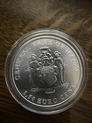 1 Oz Silver Coin 2022 Central Bank Of Malta Europa And The Bull 1.5 Euro BU • $35.99