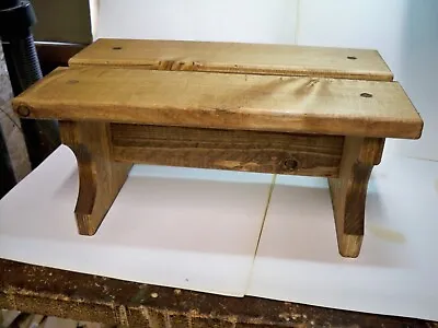 6  Handcrafted Wooden Step Stool 6  High Pine Early American Stain • $9.40