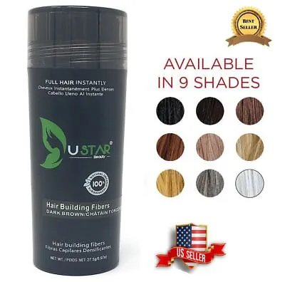 Ustar Keratin Hair Building Fibers One Bottle 27.5g/0.97oz 9 Colors Available US • $14.40