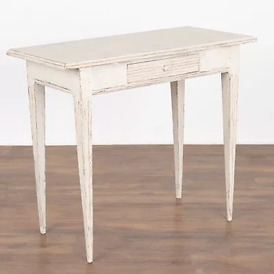 Gustavian White Painted Side Table With Drawer Sweden Circa 1820-40 • $2050