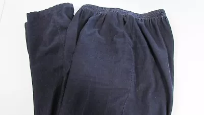 Women's Size 10 Blue Stretch Waist Corduroy Pants By Cabin Creek • $12.99