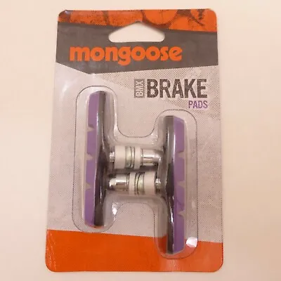 New PURPLE Mongoose BMX Bicycle BRAKE PAD SET Linear Pull 2 PADS • $10