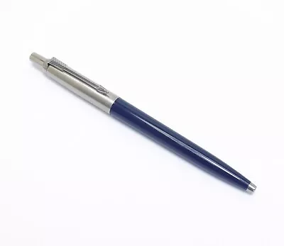 Vintage Parker Jotter Blue & Steel Cap  Ballpoint Pen • $9