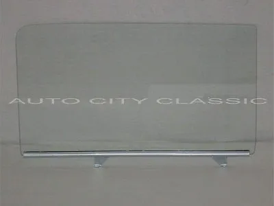 Door Glass LH Assembly Chevy Pontiac 2DR Sedan 1955 1956 1957 Driver Clear • $89