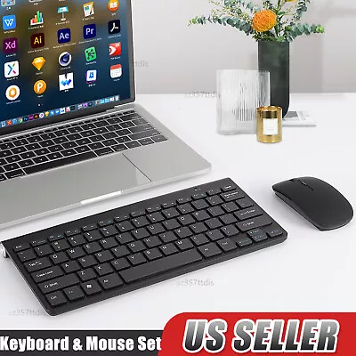 Mini Wireless Keyboard And Mouse Set Waterproof 2.4G For Mac Apple PC Computer • $14.55