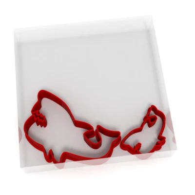 £4.29 • Buy Shark Cookie Cutter Set Of 2 Biscuit Dough Icing Shape UK Fish Sea Ocean 