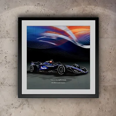 Williams F1 Car Poster | FW46 | Alex Albon | Logan Sargeant | Print | Wall Art • £9.99