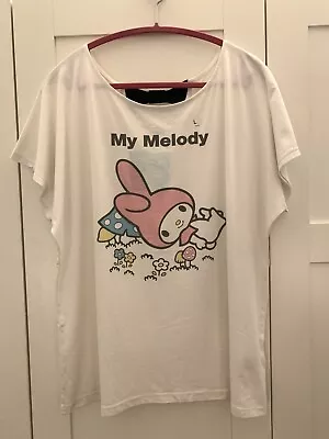 My Melody X Uniqlo Women’s Large White T-shirt NWT Sanrio • $39