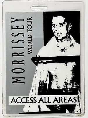 Morrissey Ticket Pass The Smiths Original Vintage AAA Laminate Boxer Tour 1995 • $105.79