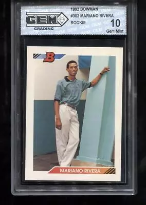 Mariano Rivera RC 1992 Bowman #302 Rookie GEM MINT 10 • $149.99