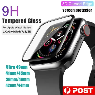 $6.99 • Buy 2X Screen Protector For Apple Watch Series Ultra 8 7 6 SE 5 40/41/42/44/45/49mm