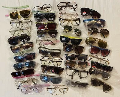 HUGE LOT Vintage Sunglasses Eyewear Frames 60s 70s 80s Cateye Wayfarer Aviator • $99.99