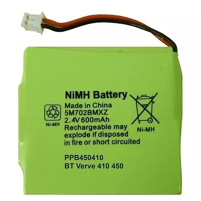 £4.95 • Buy Brand New UK Battery For A BT Verve 410 450 Phone GP 5M702BMXZ 2.4V 600mAH NIMH
