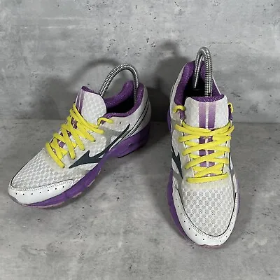 Mizuno Wave Rider 17 Women's Size 6.5 Running Shoes Silver Purple Sneakers MINT • $26.97