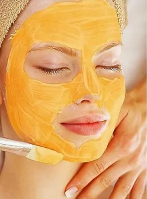 15% Glycolic Acid Peel Pumpkin Enzyme Facial Face Mask AHA + 7.75 Inch Fan Brush • $19.75