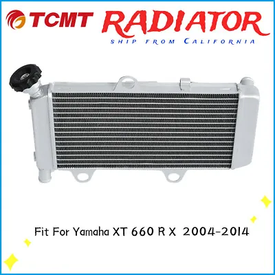 Silver Radiator Engine Cooling Cooler Fit For Yamaha XT 660 R XT660X 04-14 08 09 • $185.68