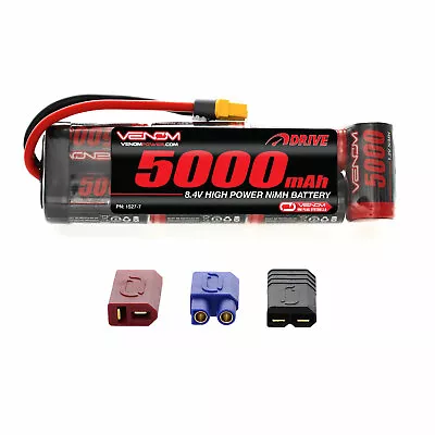 Venom NiMH Battery : Traxxas Summit 1:10 8.4V 5000mAh 7 Cell With UNI Plug • $50.99