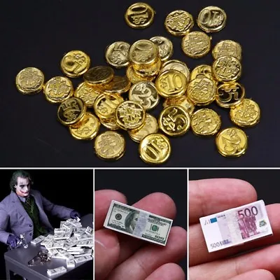 $16.99 • Buy 1/6 Scale Coins Dollars Euro Money Scene Accessories Toys For 12  Figure Action