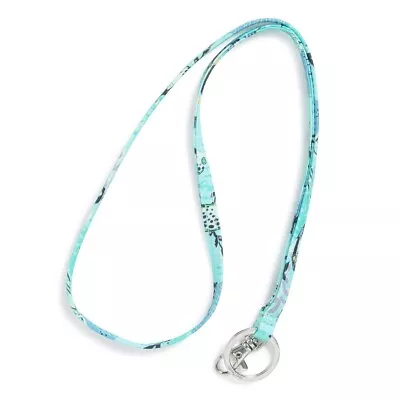 Vera Bradley Lanyard Antilles Treasure NWT For Zip ID Case Turquoise Sea Fish • $14.99