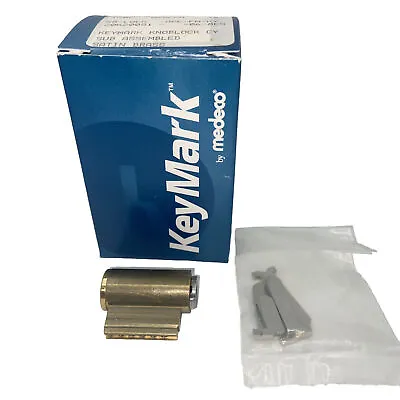 Medeco SR-Lock 1206 20K200S1 06-8ES Mortise KnoBlock Cylinder Satin Brass • $39.99